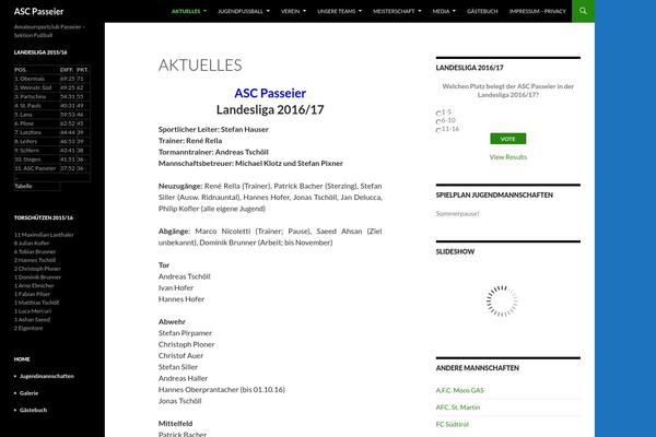 Twenty Fourteen theme site design template sample