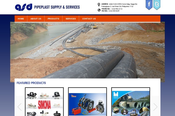 asdpipeplast.com site used Asd-theme