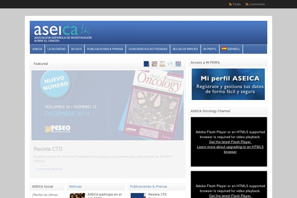 aseica.es site used WP-Clear