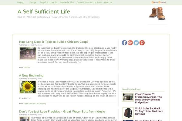 aselfsufficientlife.com site used Dynamik