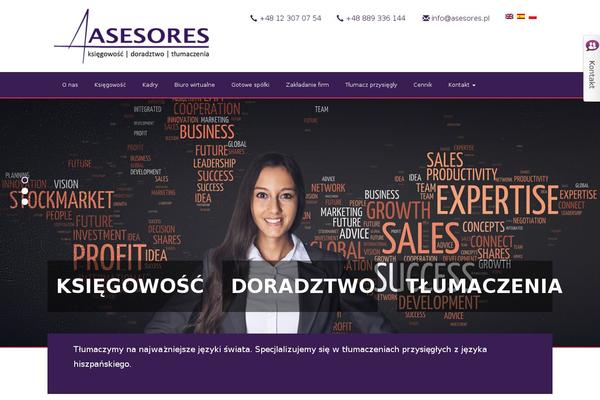 asesores.pl site used Bootstrap-starter