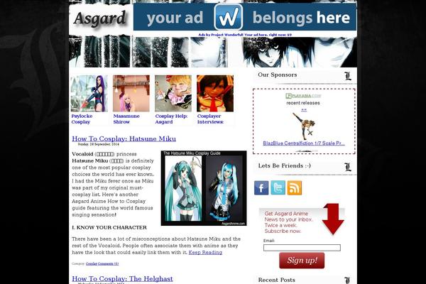 asgardanime.com site used Tiny-hestia