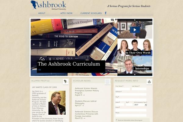 ashbrookscholar.org site used Ashbrook-scholar