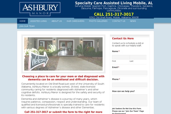 WordPress website example screenshot