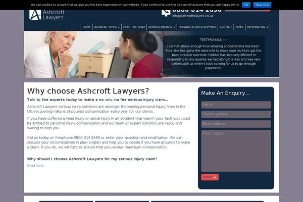 ashcroftlawyers.co.uk site used Ashcroftlaw