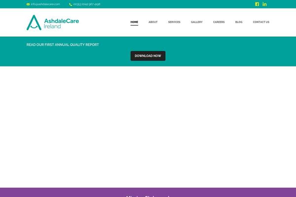 Shadow theme site design template sample