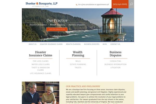 bonaparte theme websites examples