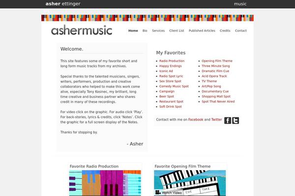 ashermusic.ca site used Ashermusic