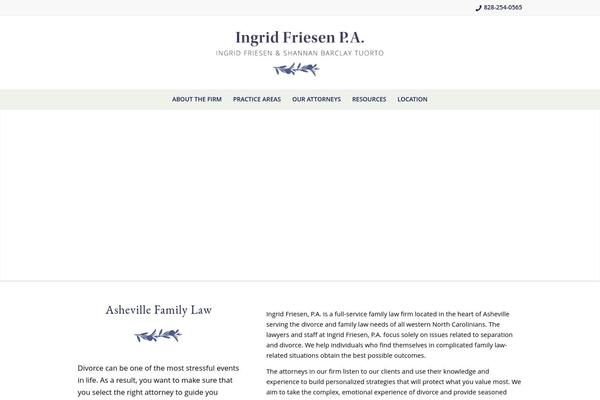 WordPress website example screenshot