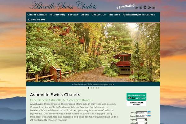 ashevilleswisschalets.com site used Genesis