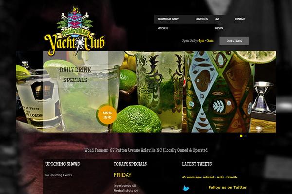 ashevilleyachtclub.com site used Feast-facebook-fanpage-wordpress-theme