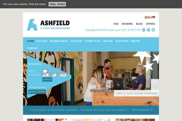 ashfieldhostel.com site used Ashfield