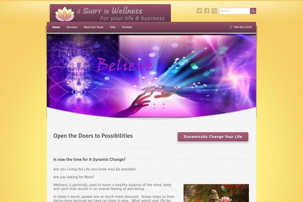 Wellness theme site design template sample