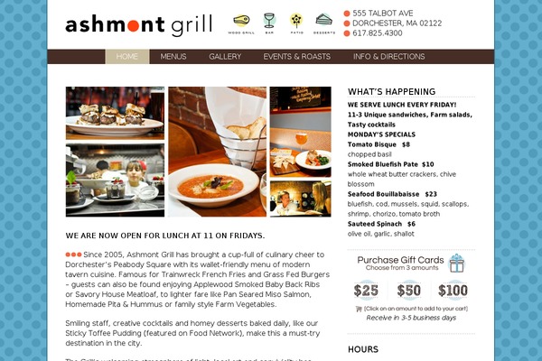 ashmontgrill.com site used Ashmont-grill