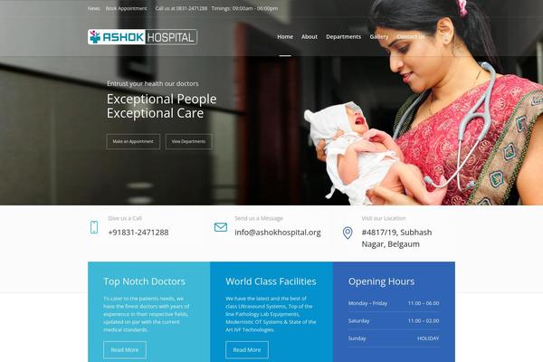 Medical-clinic theme site design template sample