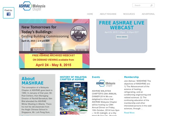 ashrae.org.my site used Ashrae