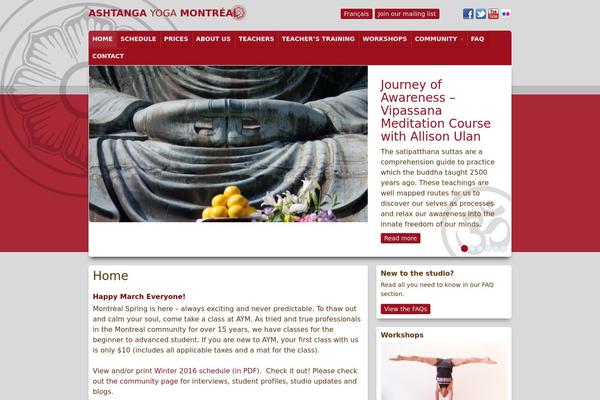 ashtangamontreal.com site used Aym