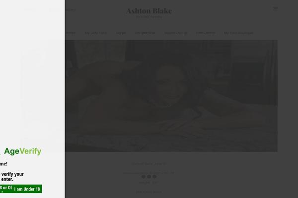 ashtonblake.com site used Bloguten