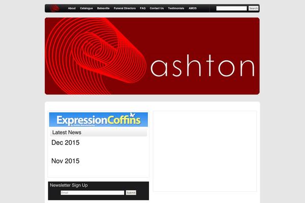 Ashton theme site design template sample