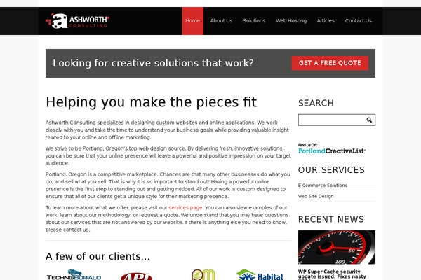 ashworthconsulting.com site used Push