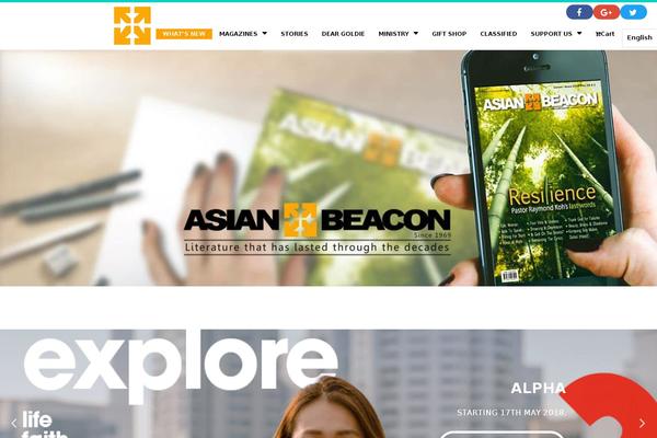 asianbeacon.org site used Dialy-theme