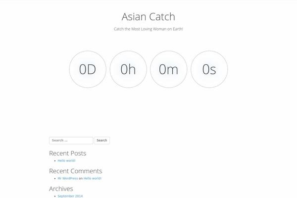 asiancatch.com site used WPChimp Countdown