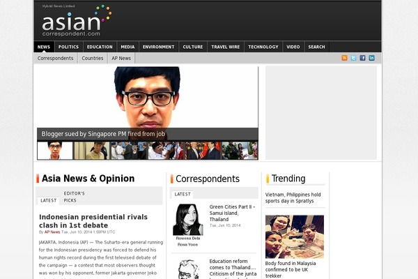 correspondent WordPress theme, websites list used correspondent theme correspondent theme websites examples