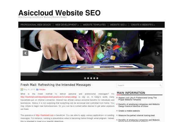 asiccloud.com site used Mostra