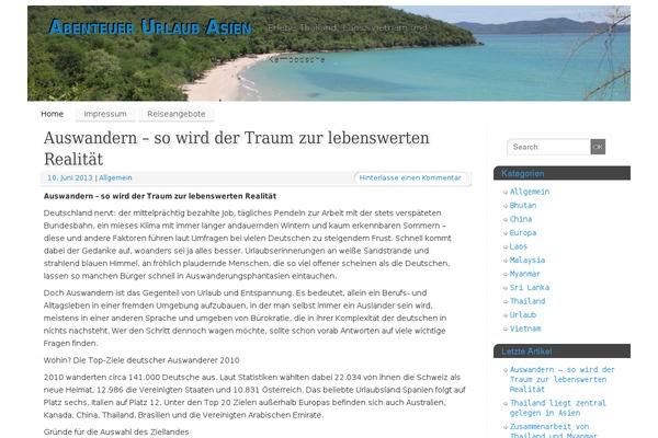 WordPress website example screenshot