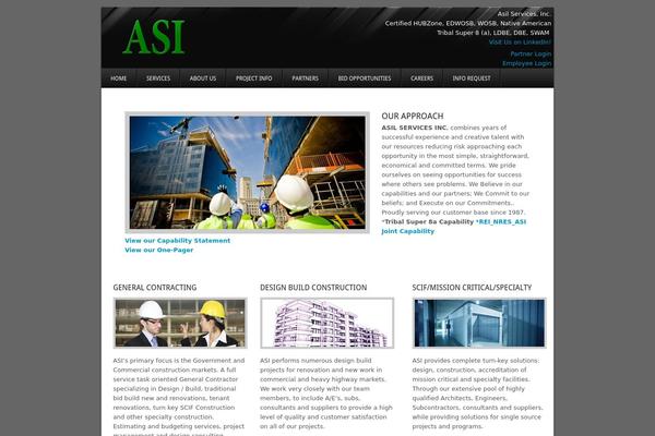 Construction Landing Page theme site design template sample