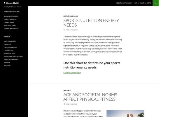 WordPress website example screenshot