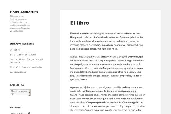 WordPress website example screenshot