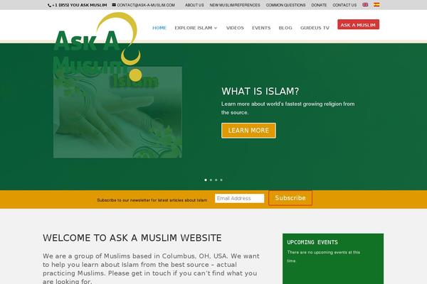 ask-a-muslim.com site used X | The Theme