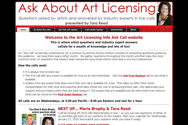 askaboutartlicensing.com site used Askaboutartlicensing