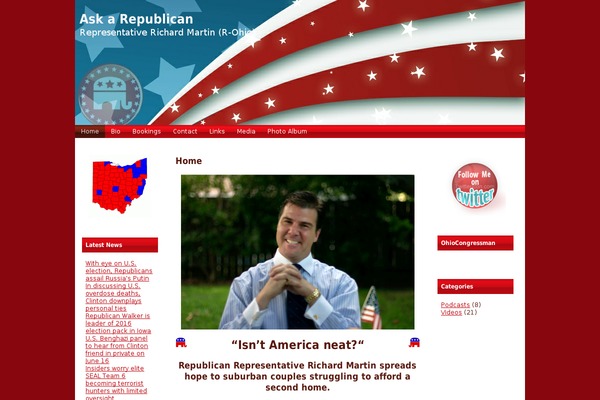 Politico-Republican theme websites examples