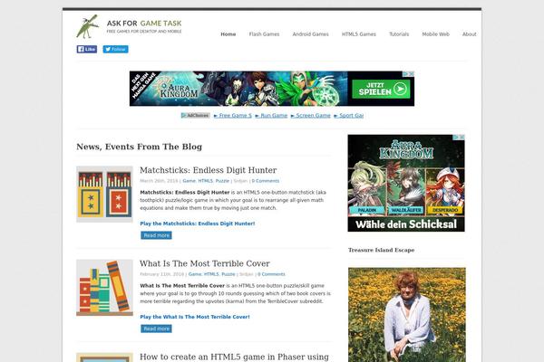 WordPress website example screenshot