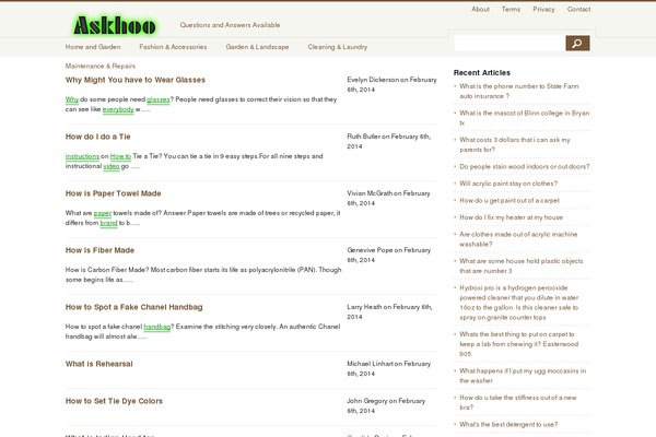 askhoo.org site used Askhoo