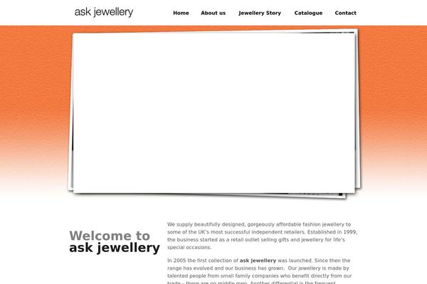 Ask theme site design template sample