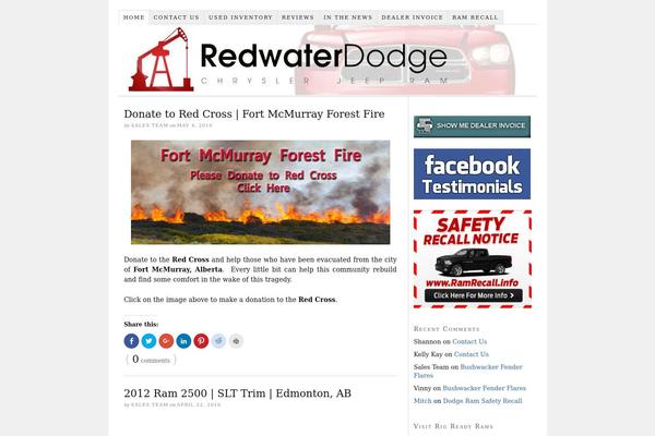 WordPress website example screenshot