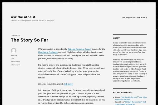 WordPress website example screenshot