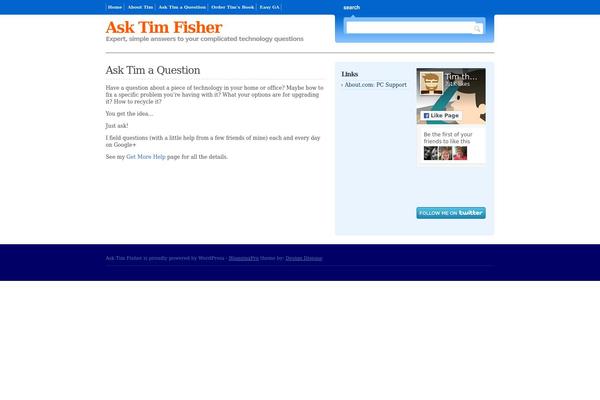 asktimfisher.com site used Bloggingpro_wr