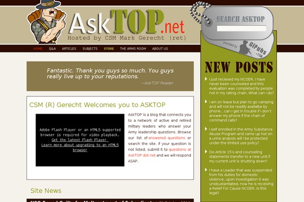 asktop.net site used Asktop-v2