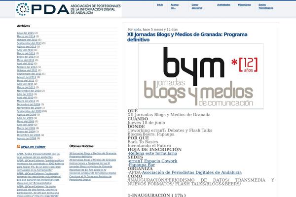 asociacionpda.com site used 1blogtheme1.2es