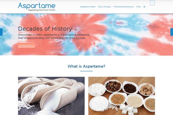 aspartame theme websites examples