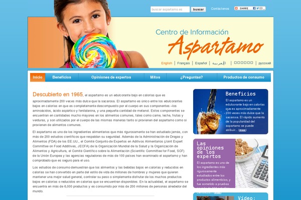 aspartamo.es site used Aspartame