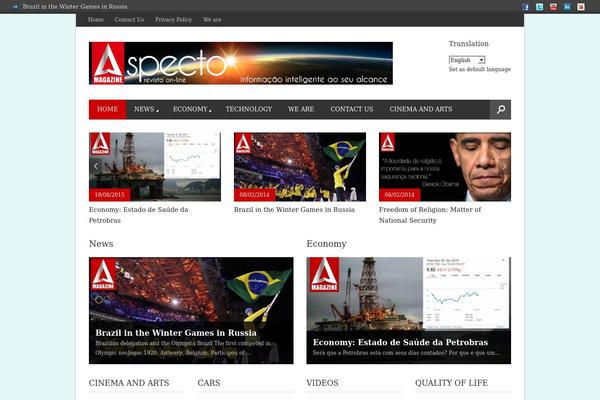 aspectomagazine.com site used Magazon-wp2_4