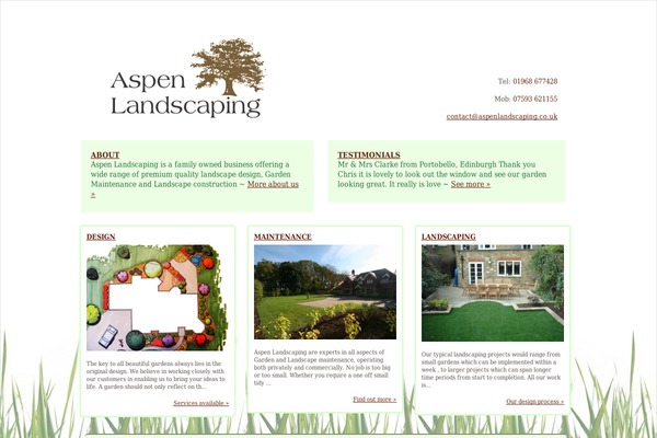Aspen theme site design template sample