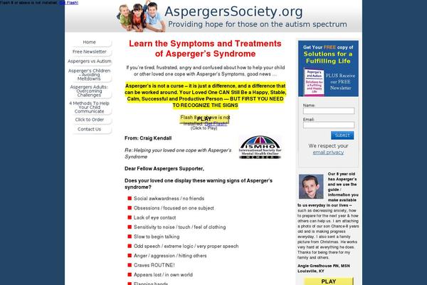 aspergerssociety.org site used Wildsea