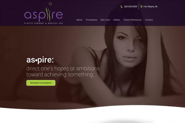 Aspire theme site design template sample