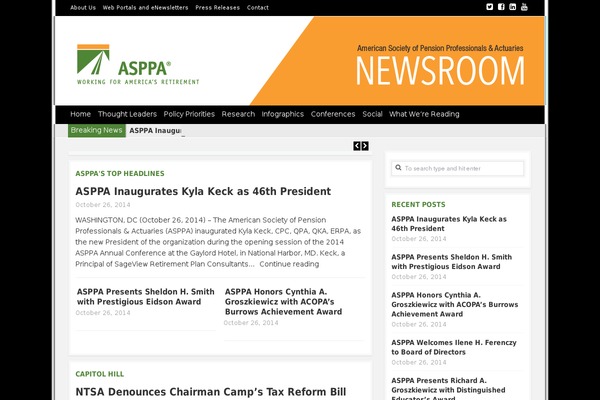 asppanews.org site used Tdmagazine